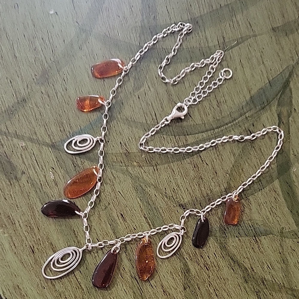 Amber Droplettes Necklace